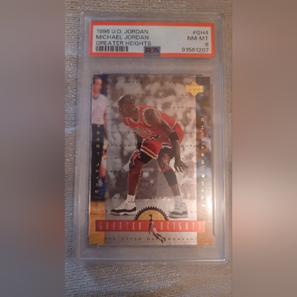 Michael Jordan Greater Heights Card. Upper Deck #GH4